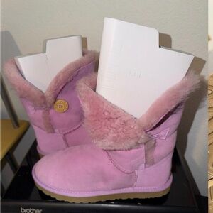 UGG Soft Pink Shearling Boots